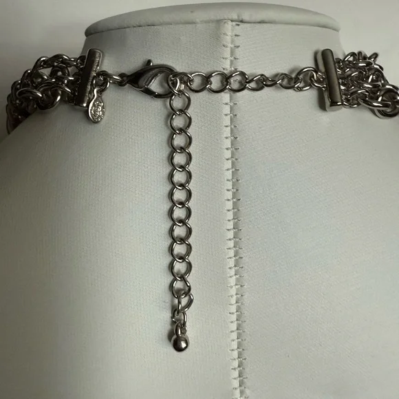 Premier Designs Silver Layered Necklace - Picture 3 of 11